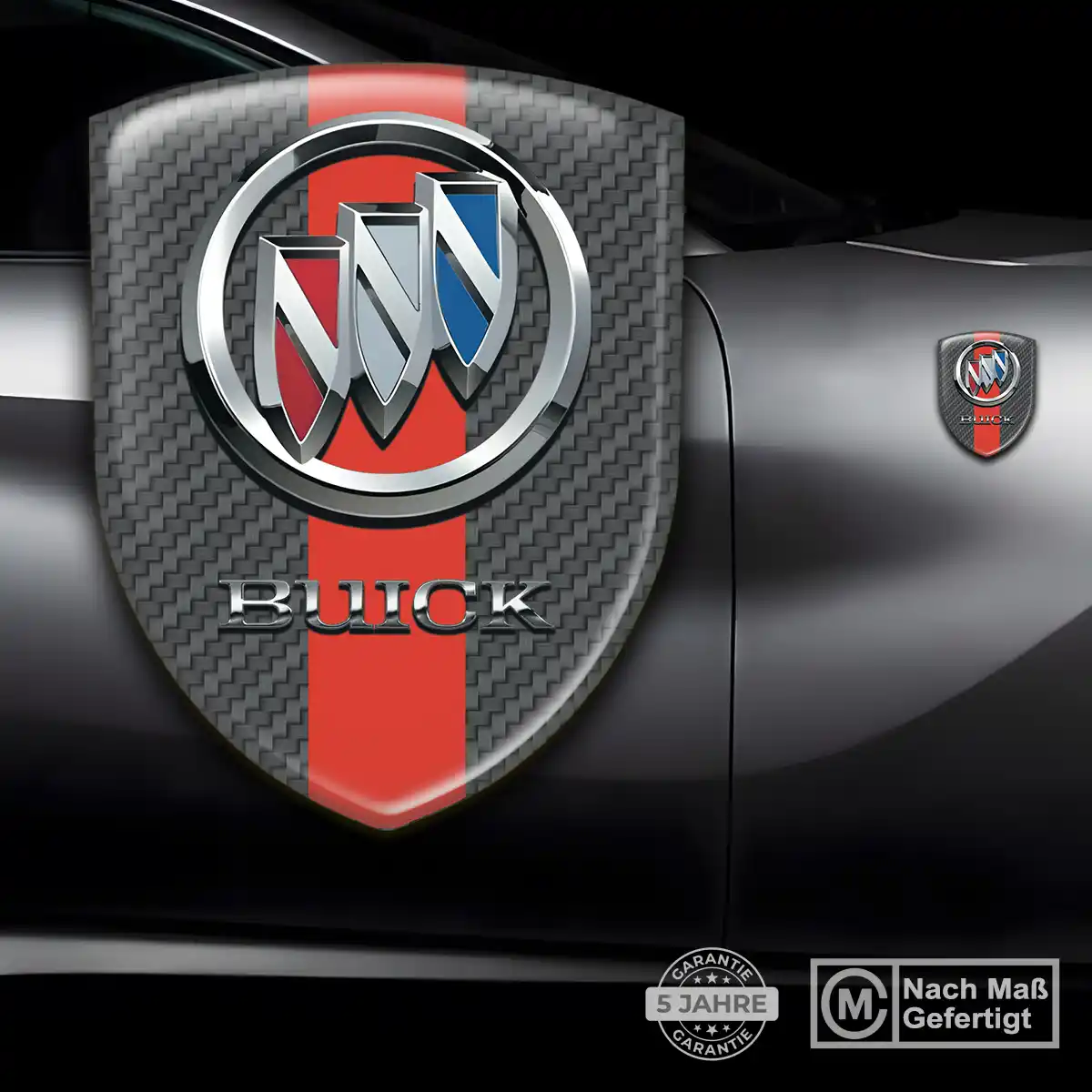 Buick Aufkleber 3D Gel Wappen Edles Design