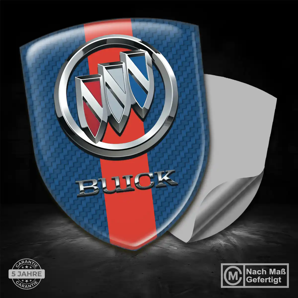 Buick Aufkleber 3D Gel Wappen Elegantes Design