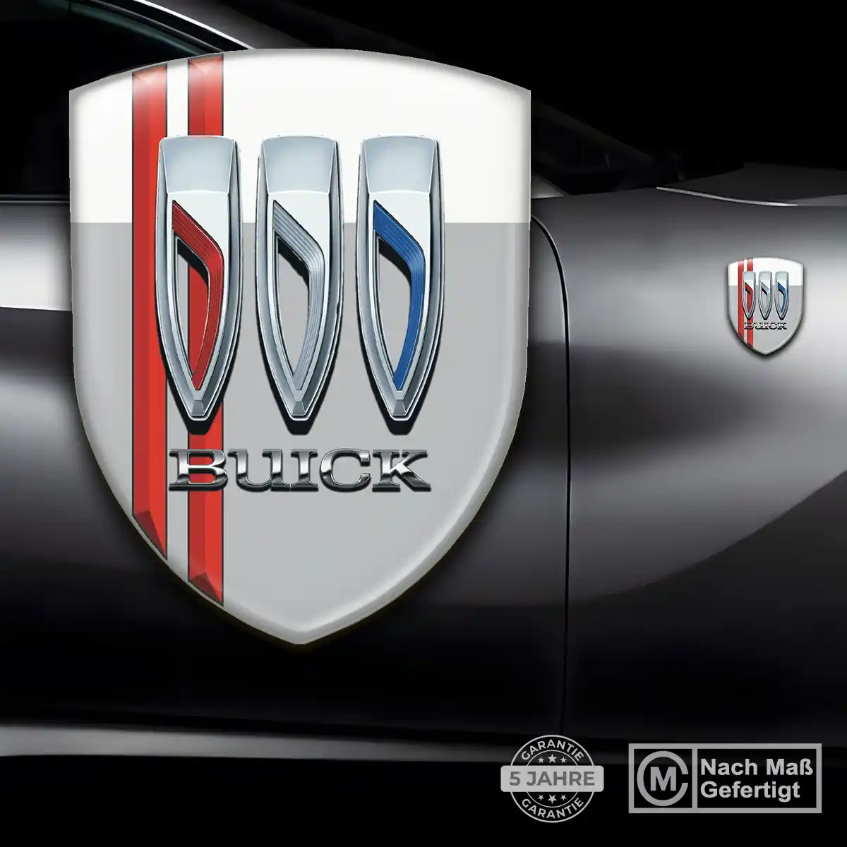 Buick Aufkleber 3D Gel Wappen Hochwertiges Harz