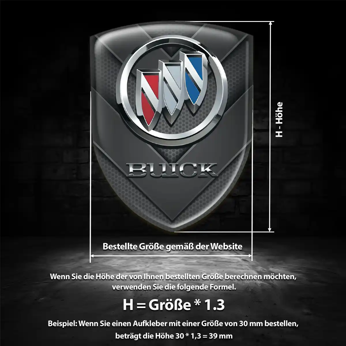 Buick Aufkleber Auto Interieurdesign