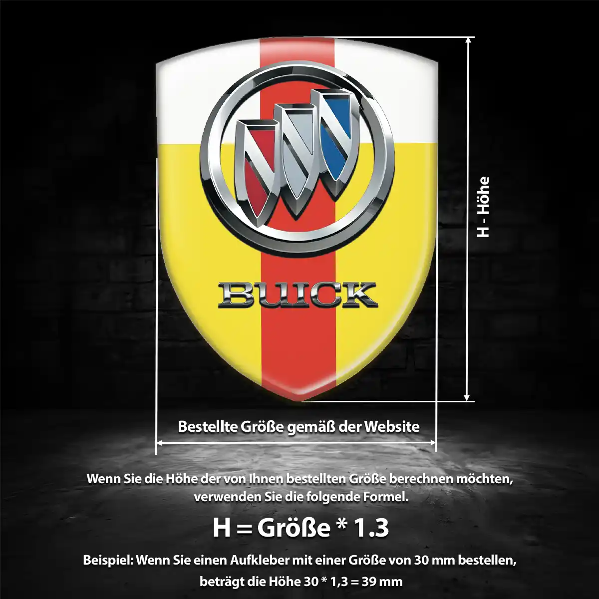 Buick Aufkleber Edles Design