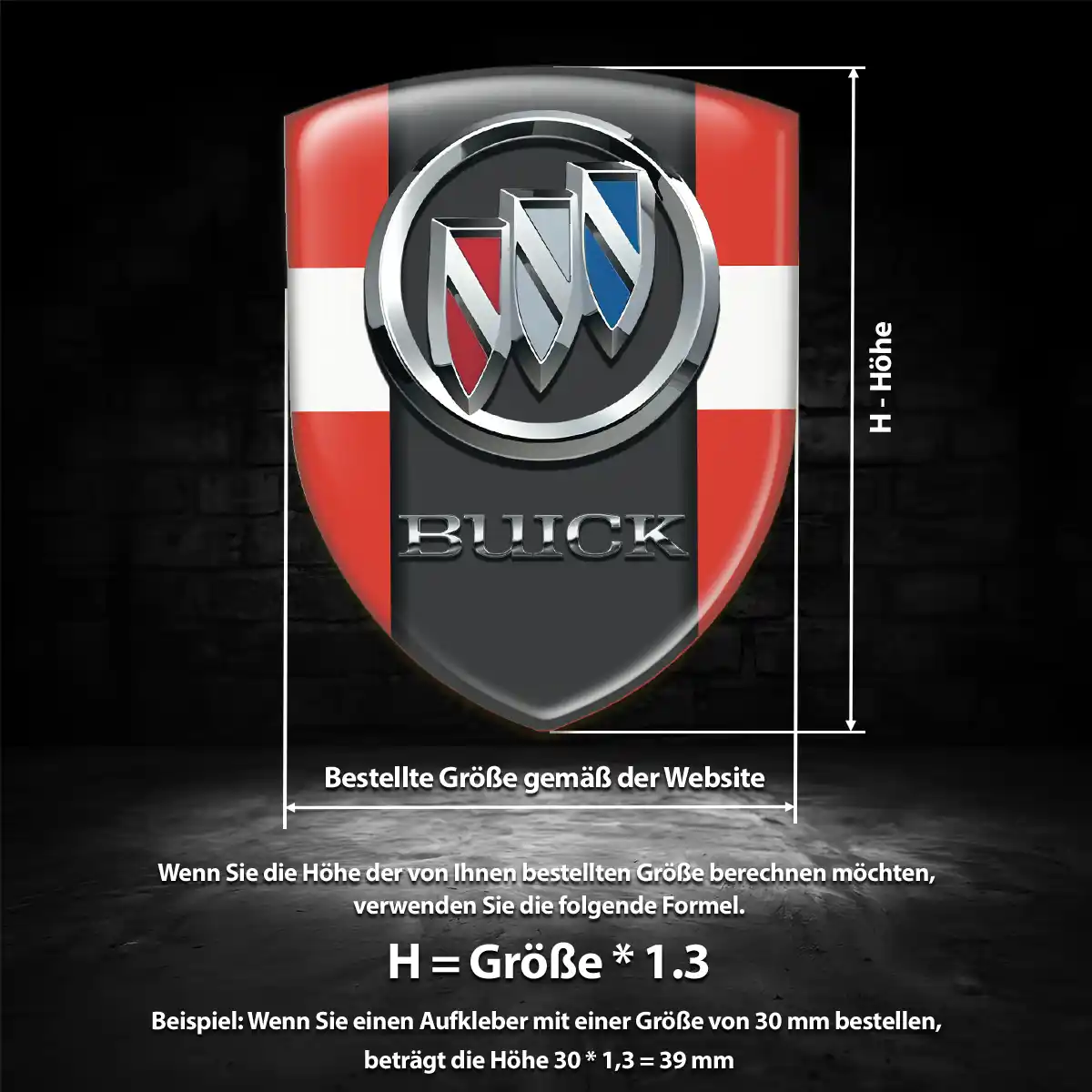 Buick Aufkleber Elegantes Design