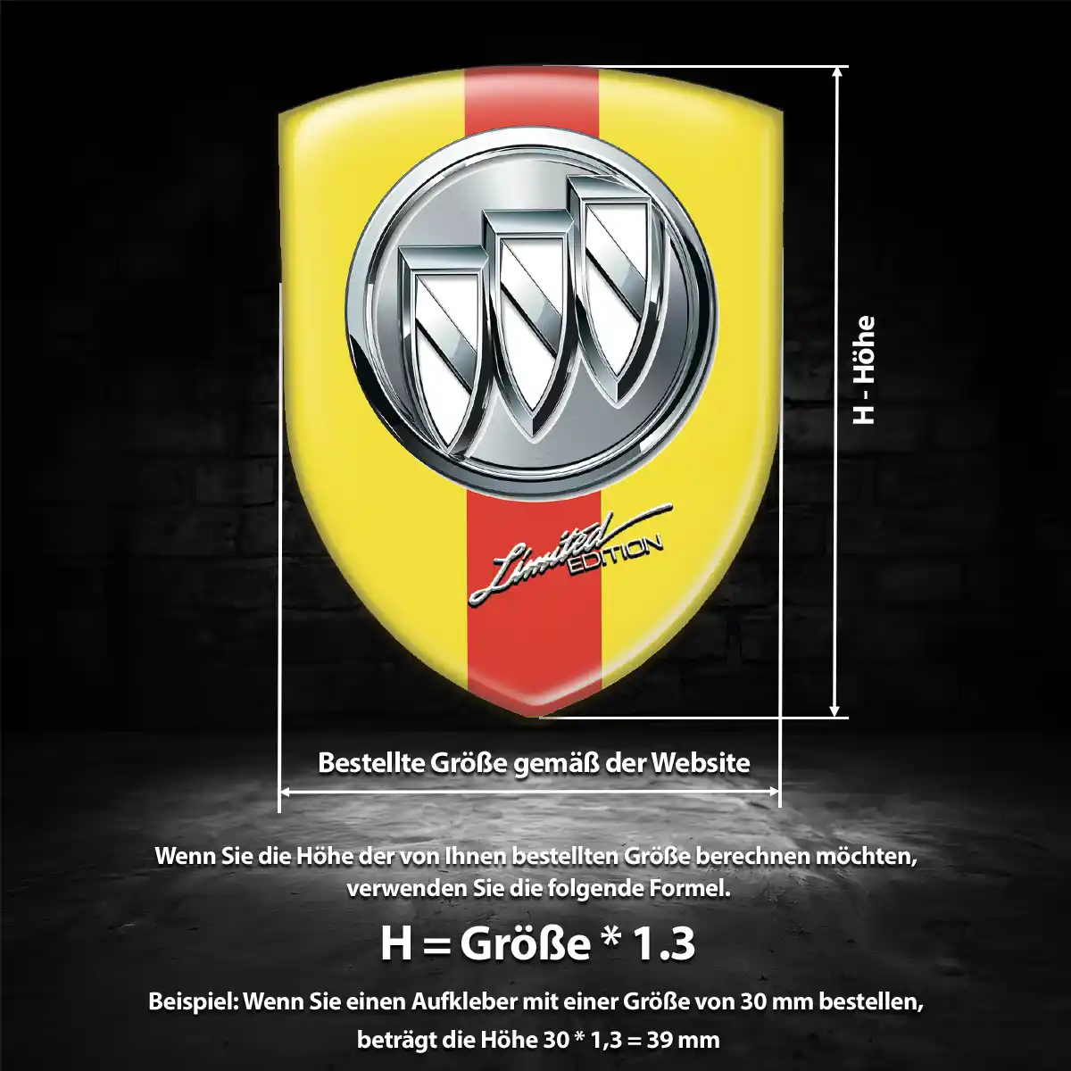 Buick Aufkleber Emblem Auto Edles Design