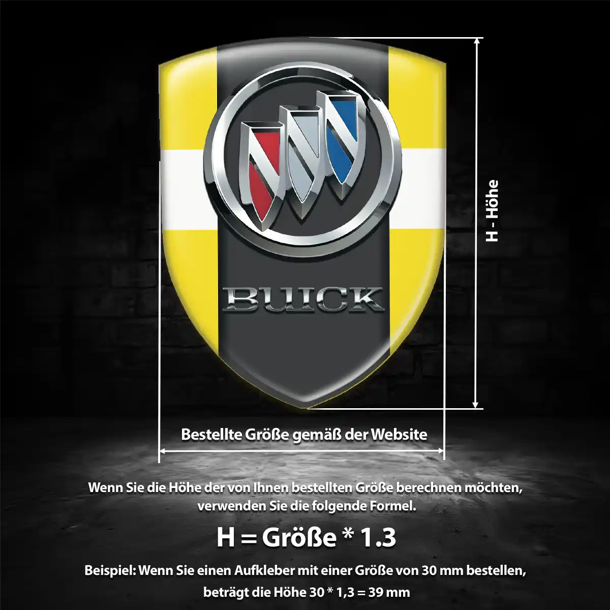Buick Aufkleber Emblem Auto Elegantes Design