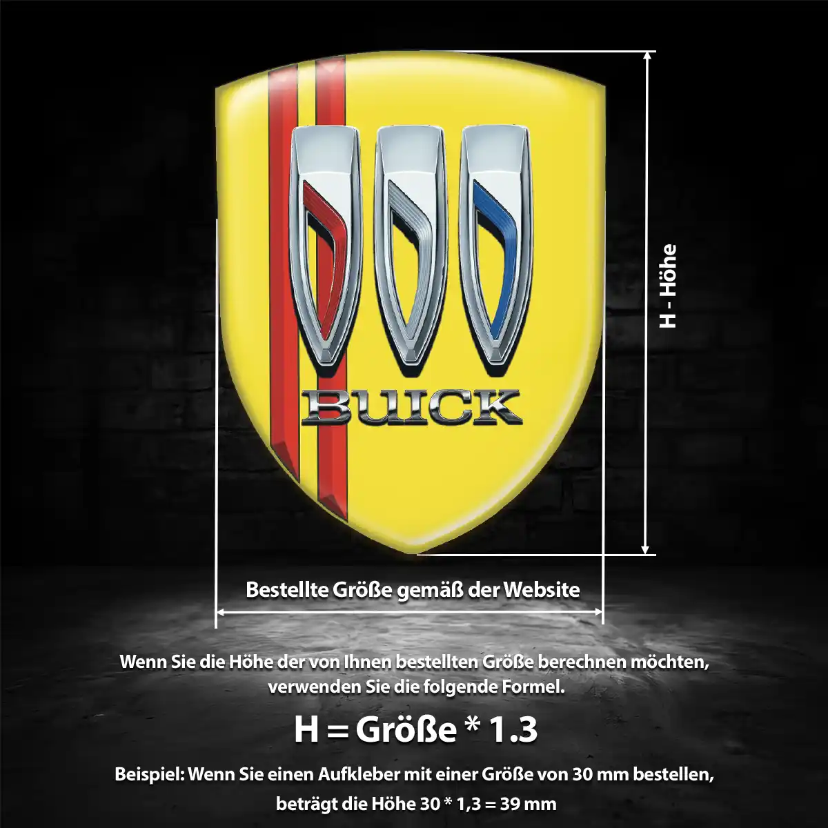 Buick Aufkleber Emblem Auto Exterieurdesign
