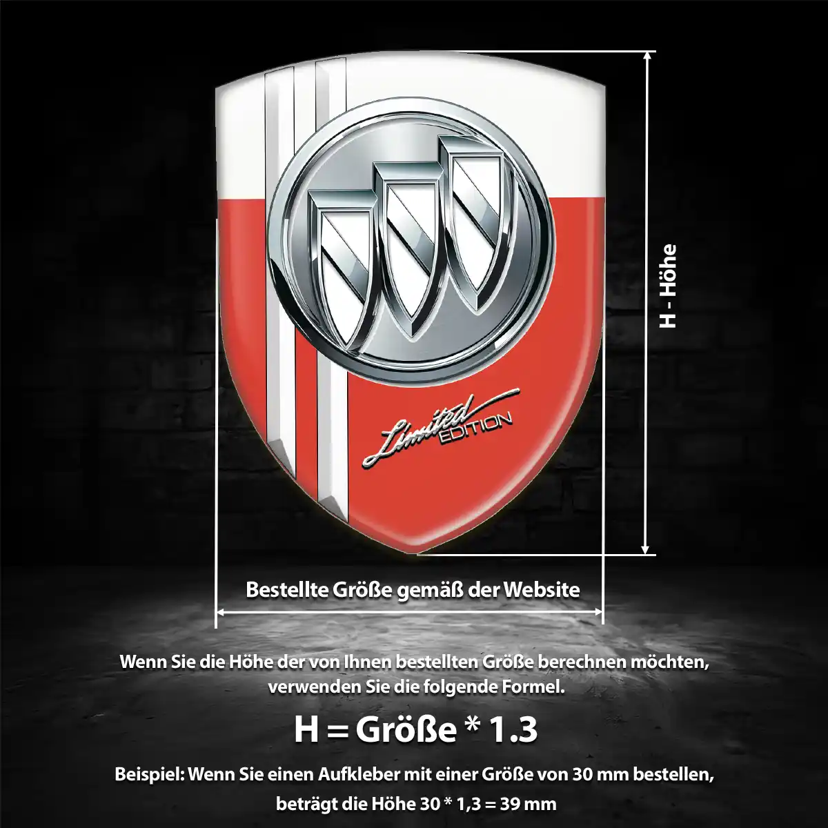 Buick Aufkleber Emblem Auto Hochwertiges Harz