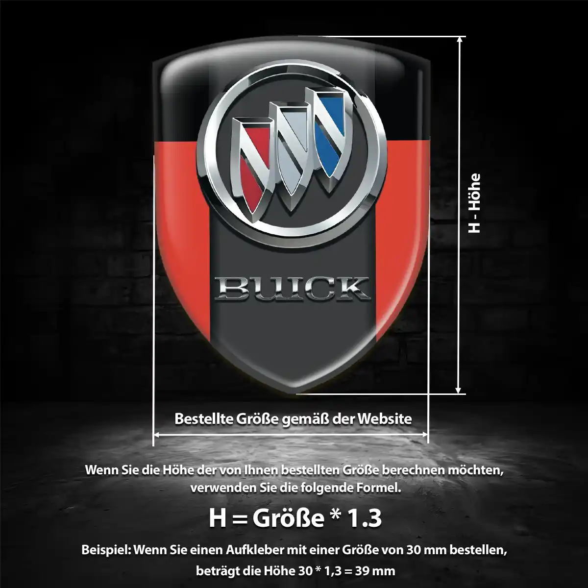 Buick Aufkleber Emblem Auto Premium-Edition