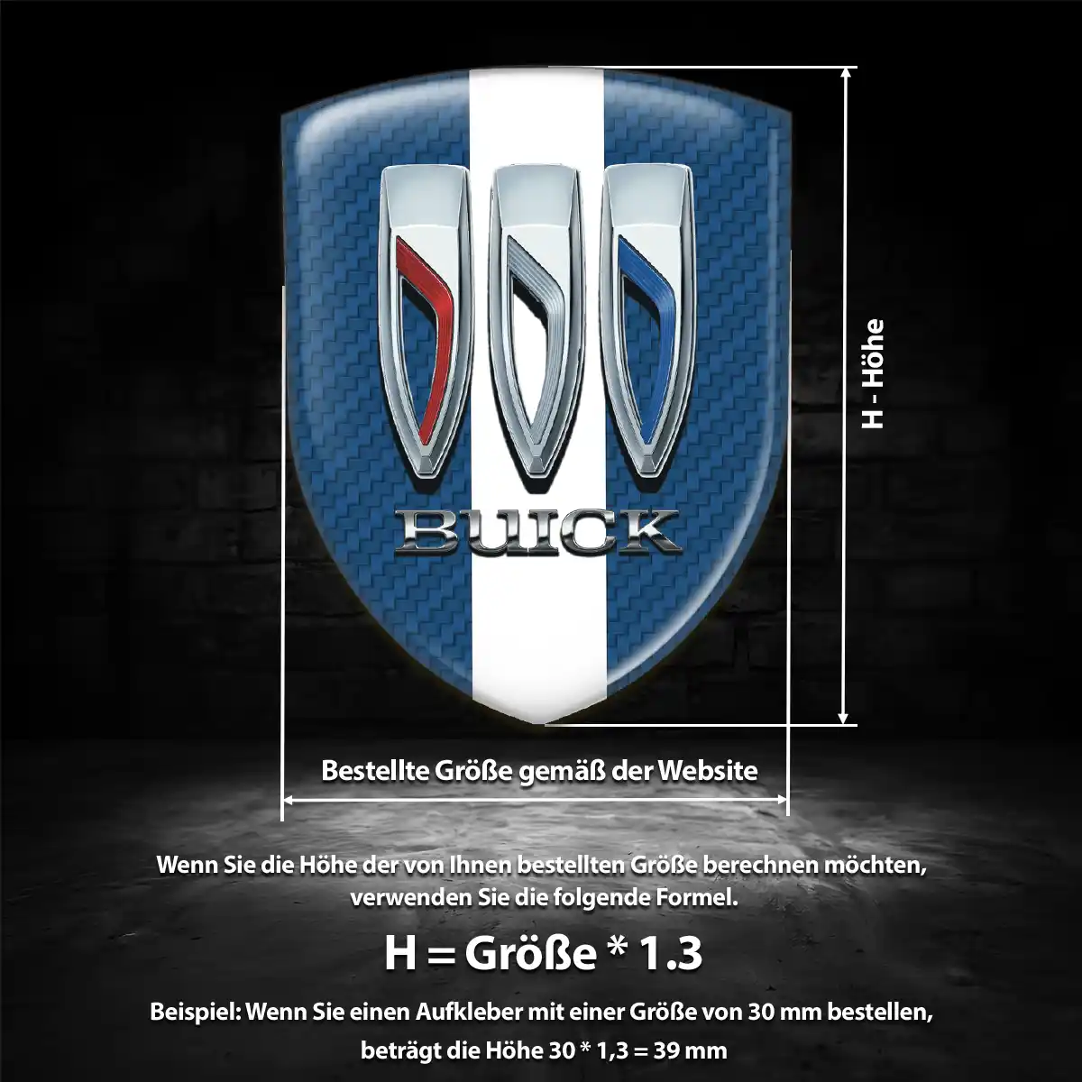 Buick Aufkleber Emblem Auto Premiumqualität