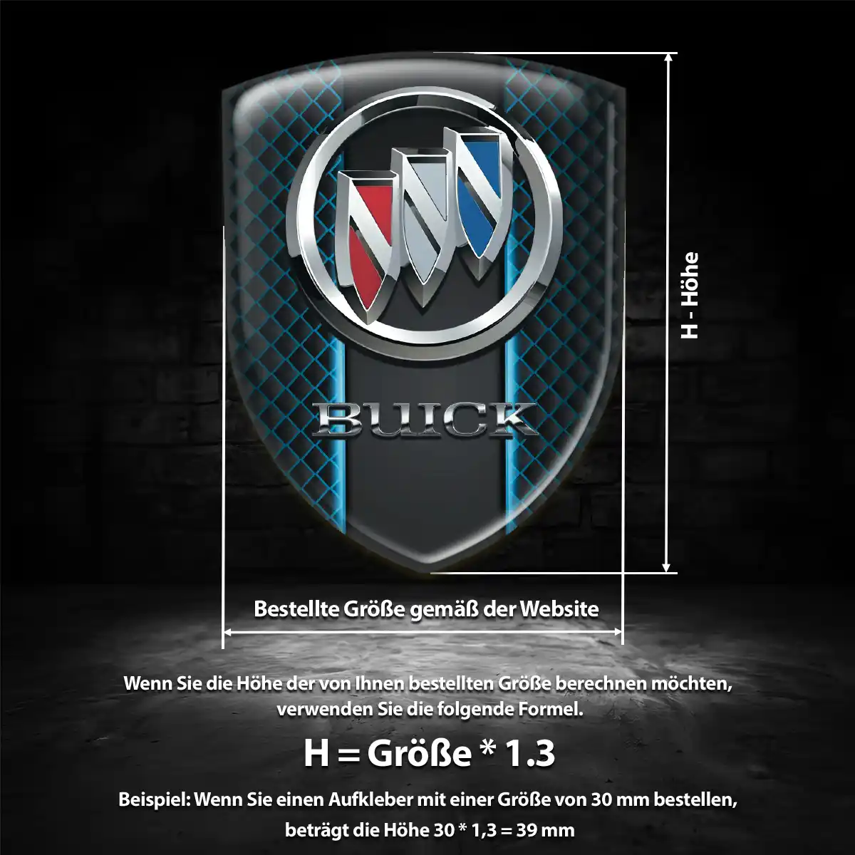Buick Aufkleber Emblem Auto Stilvolles Design