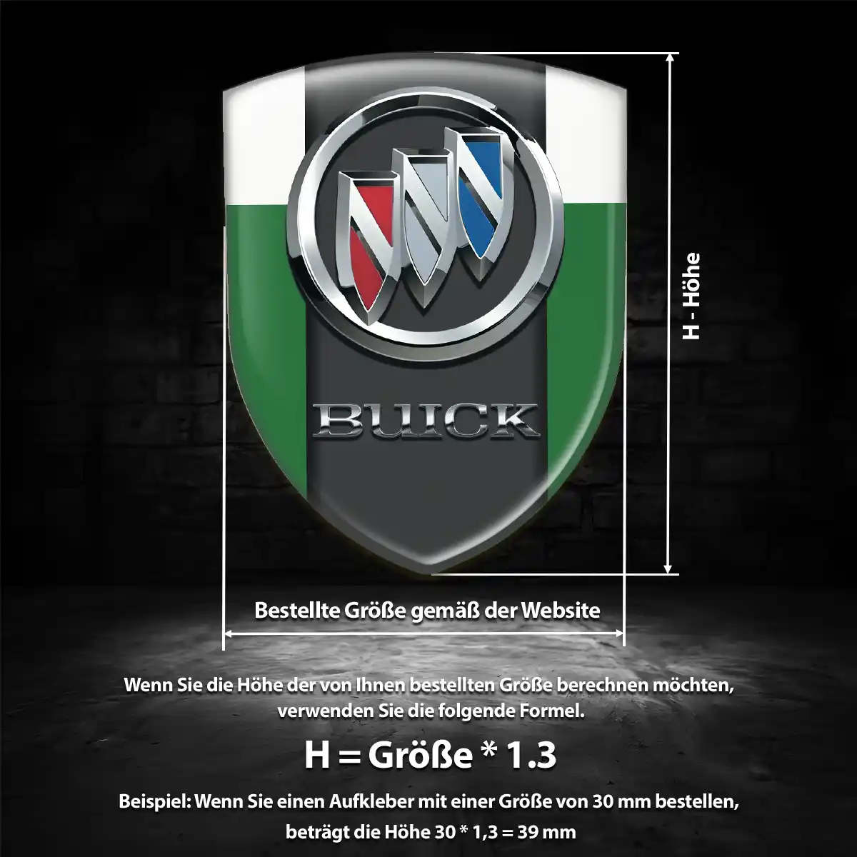 Buick Aufkleber Emblem Exterieurdesign