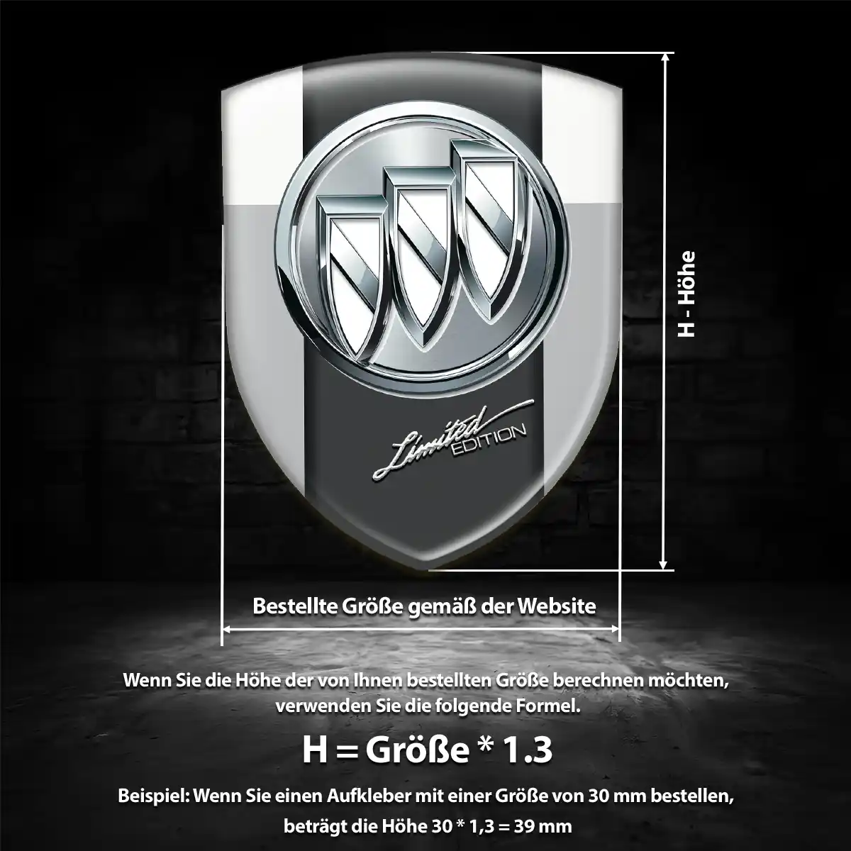 Buick Aufkleber Emblem Hohe Qualität