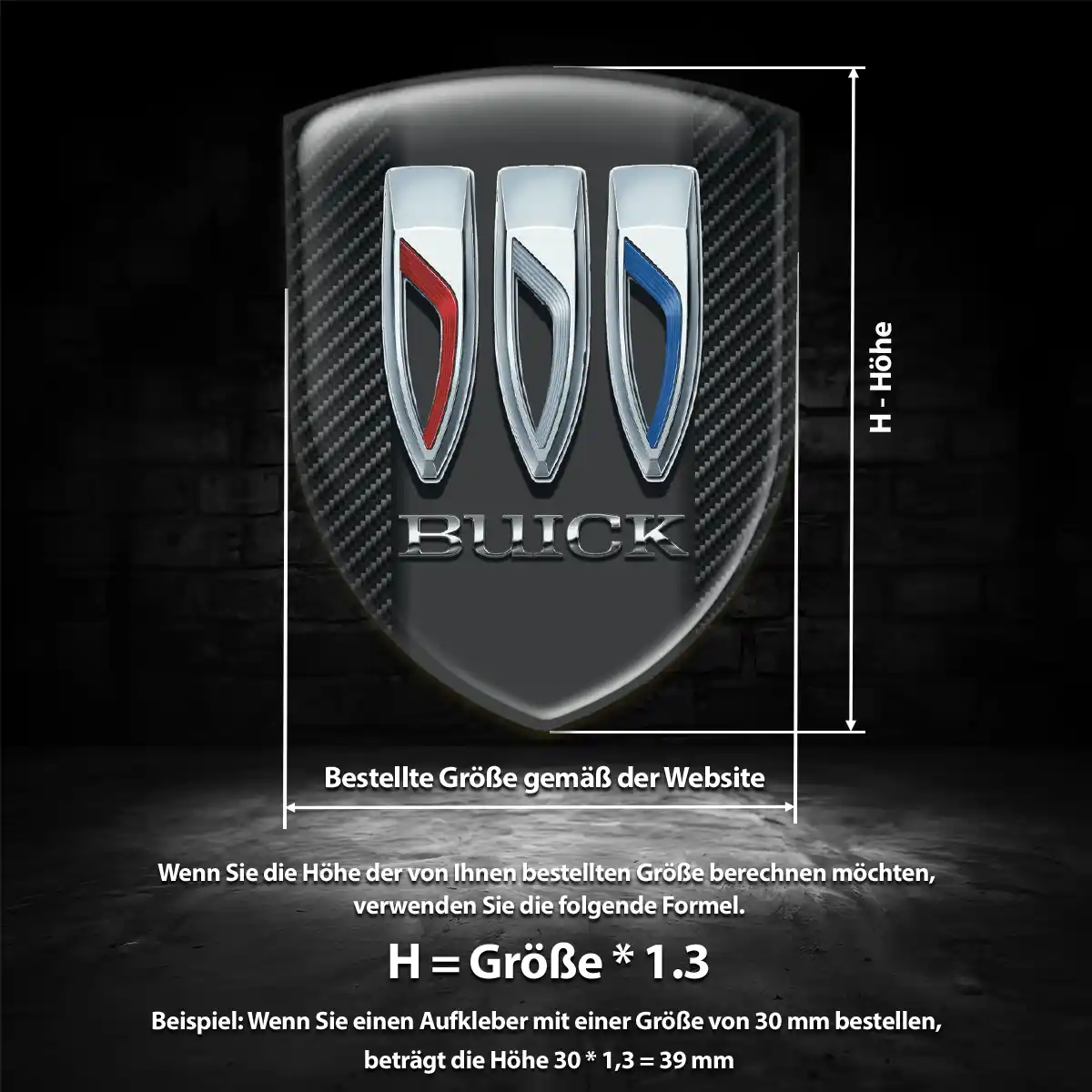 Buick Aufkleber Emblem Luxus-Edition