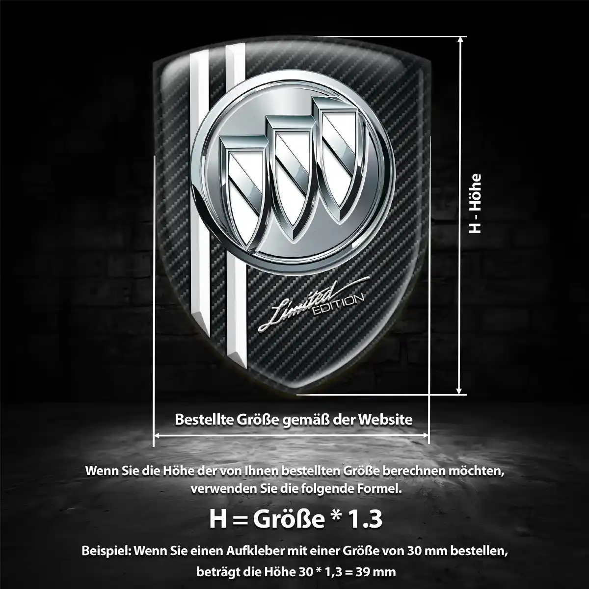 Buick Aufkleber Emblem Wappen Auto Hohe Qualität