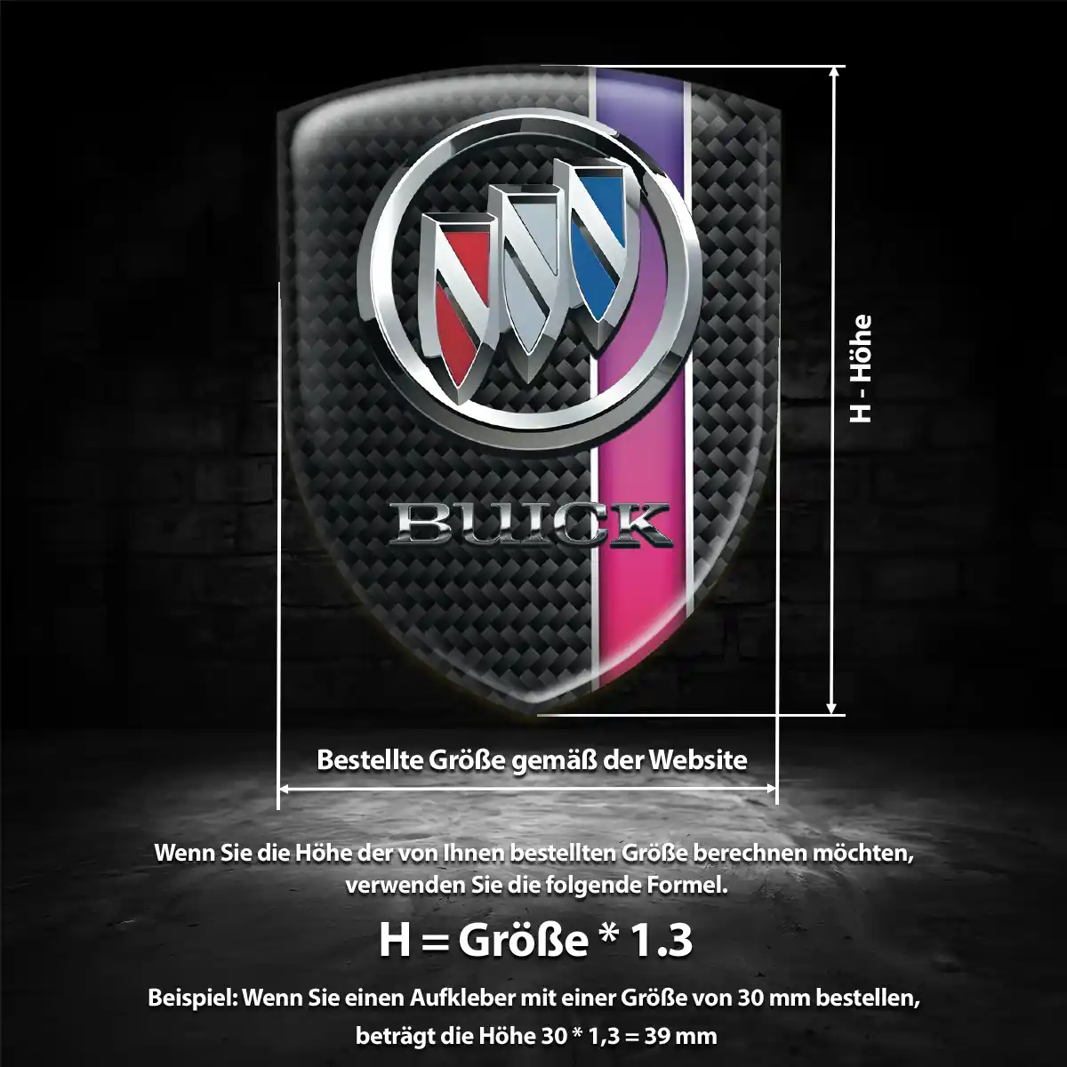 Buick Aufkleber Emblem Wappen Auto Luxus-Edition