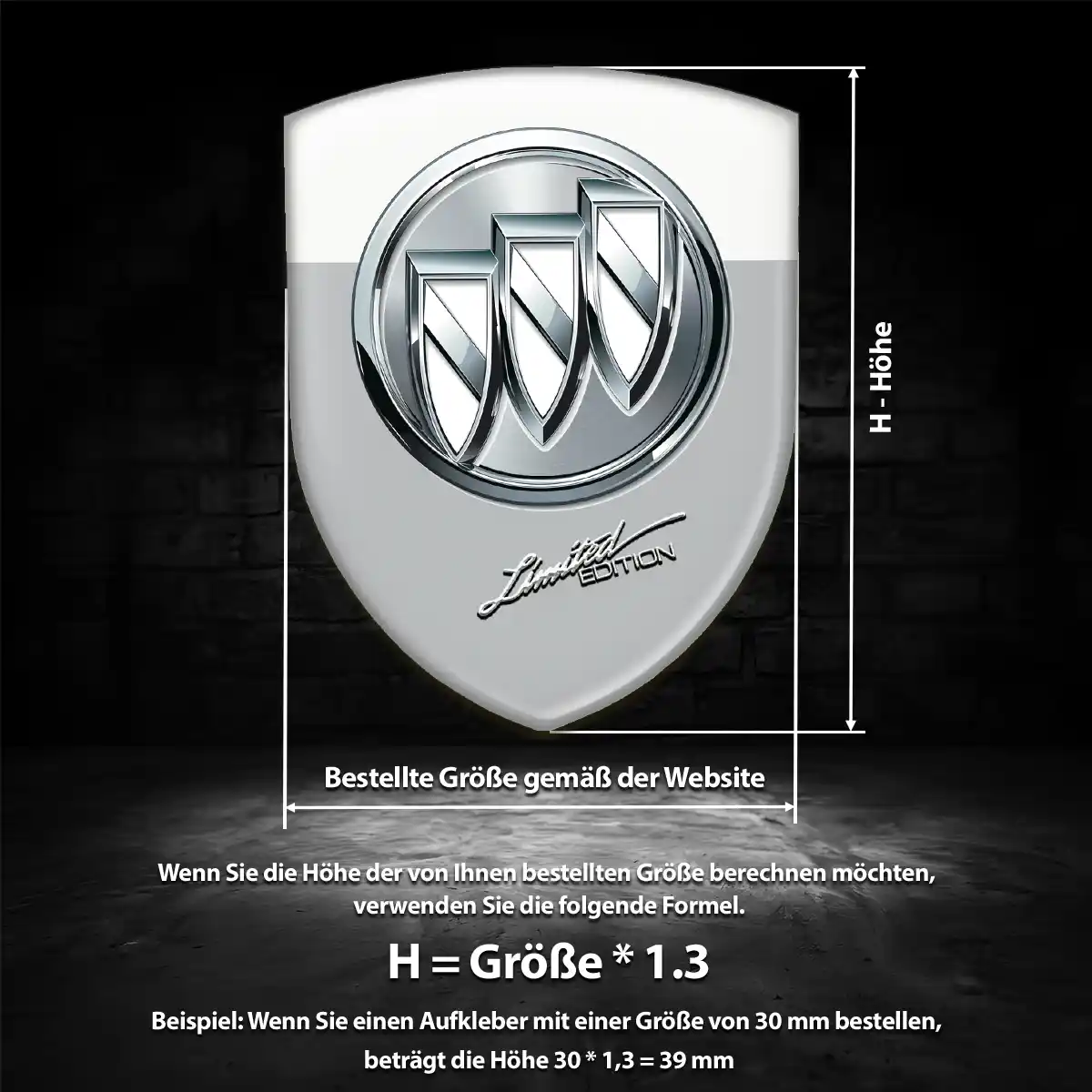 Buick Aufkleber Emblem Wappen Auto Stilvolles Design