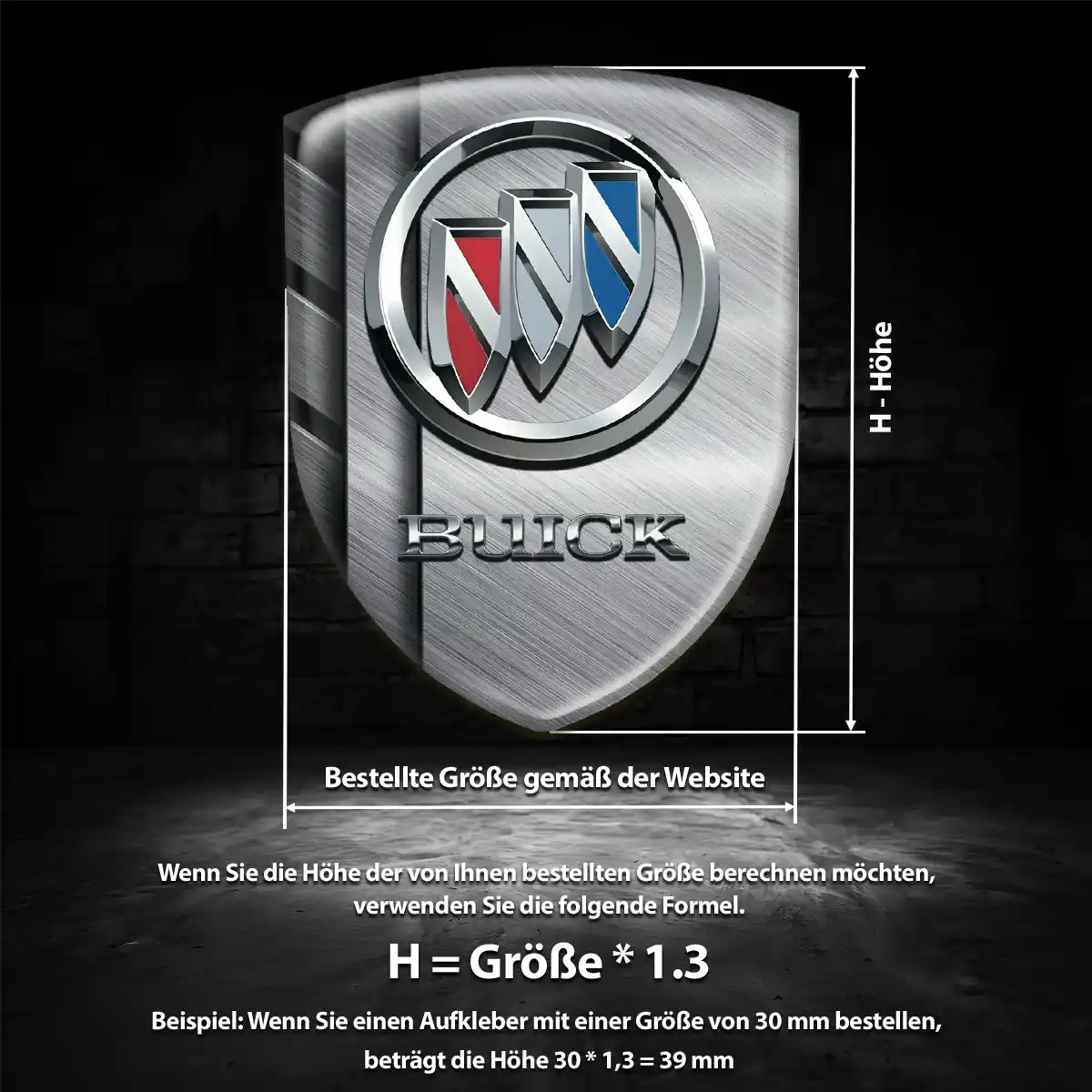 Buick Aufkleber Embleme Silikon Auto Luxus-Edition