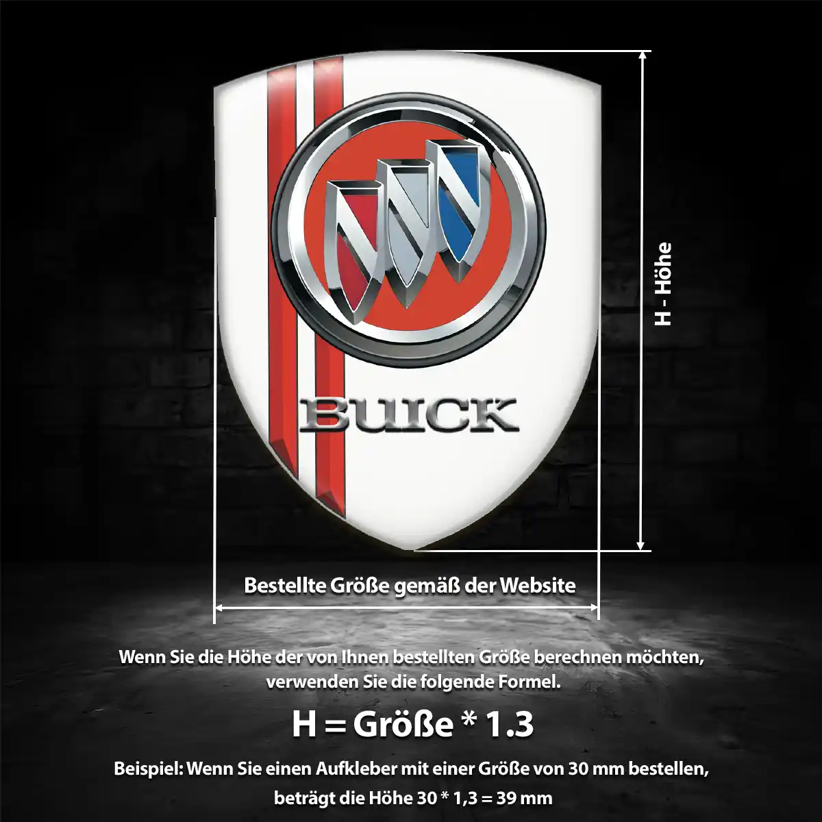 Buick Aufkleber Embleme Silikon Auto Stilvolles Design