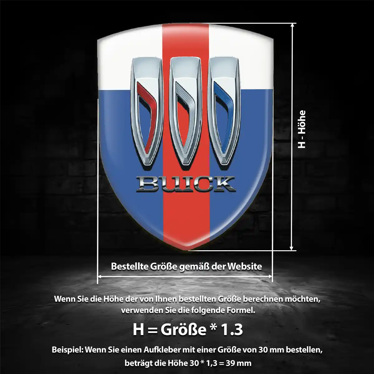 Buick Aufkleber Embleme Silikon Exterieurdesign