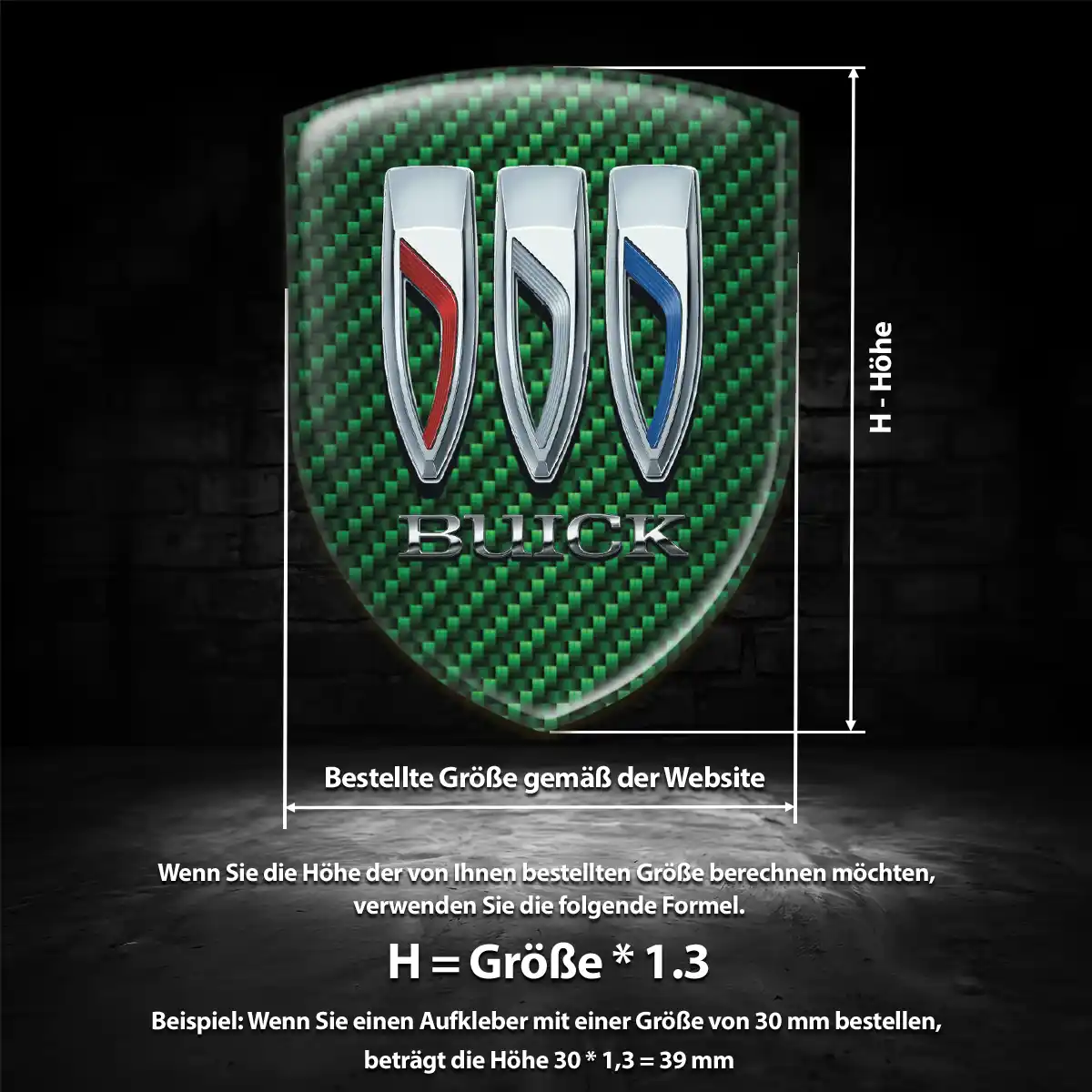 Buick Aufkleber Embleme Silikon Hohe Qualität