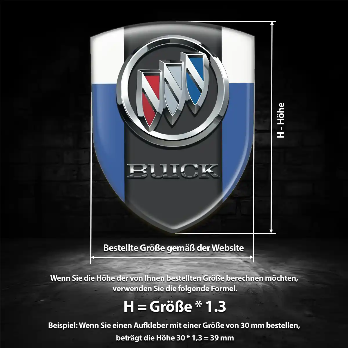 Buick Aufkleber Embleme Silikon Luxus-Edition