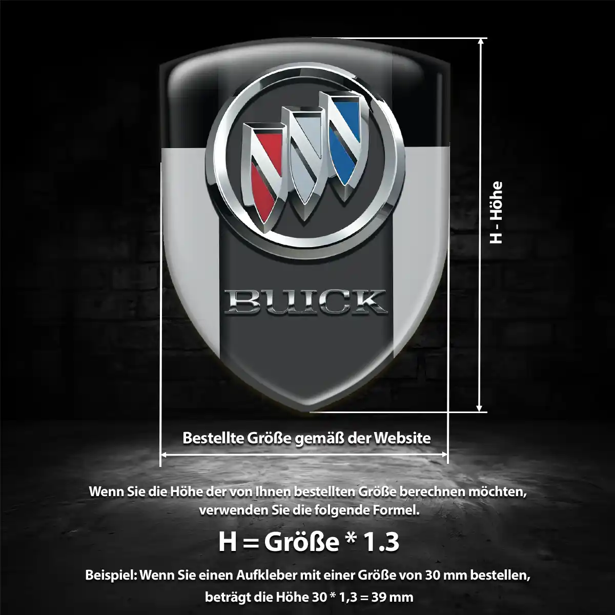 Buick Aufkleber Markenedition
