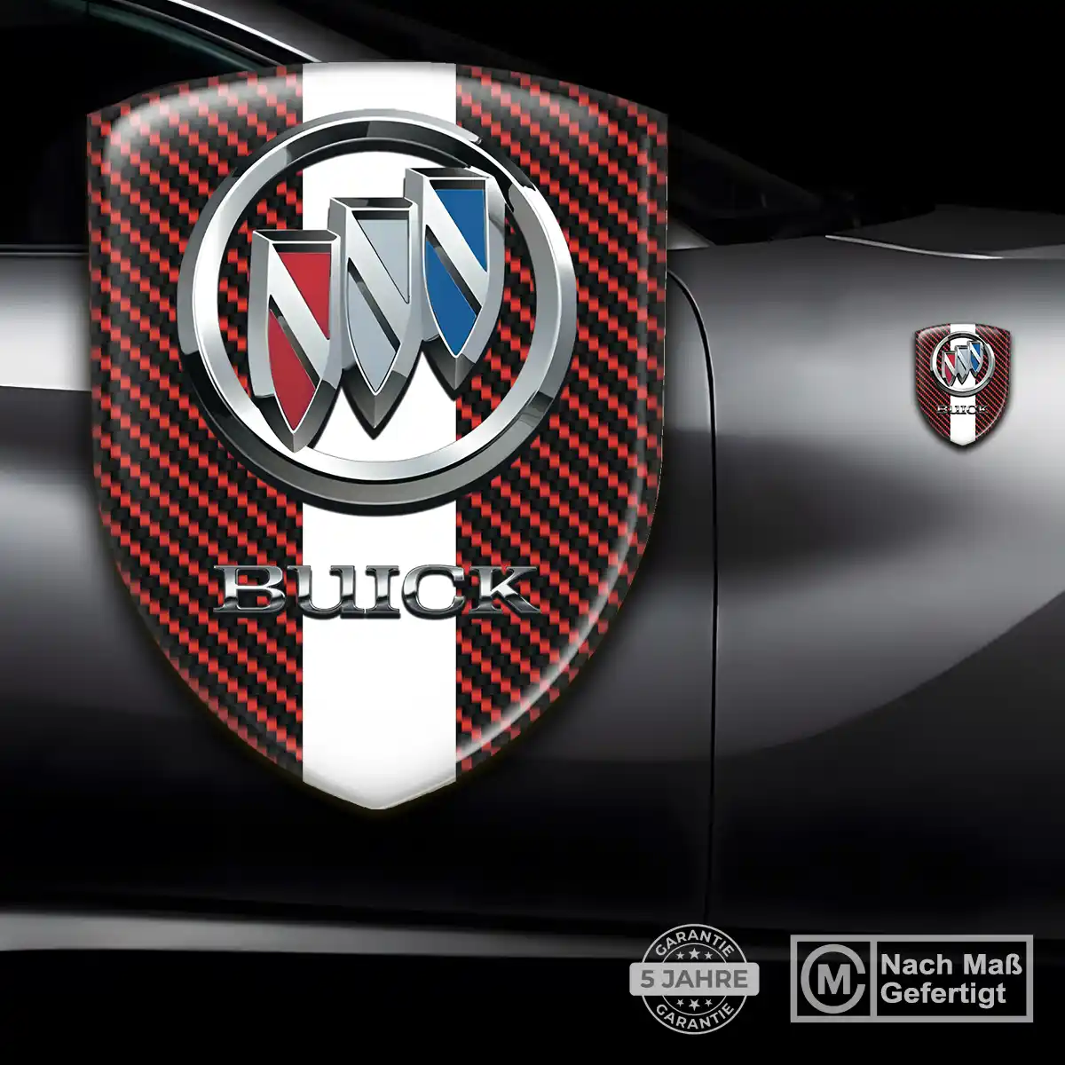 Buick Aufkleber Silikon Embleme Edles Design