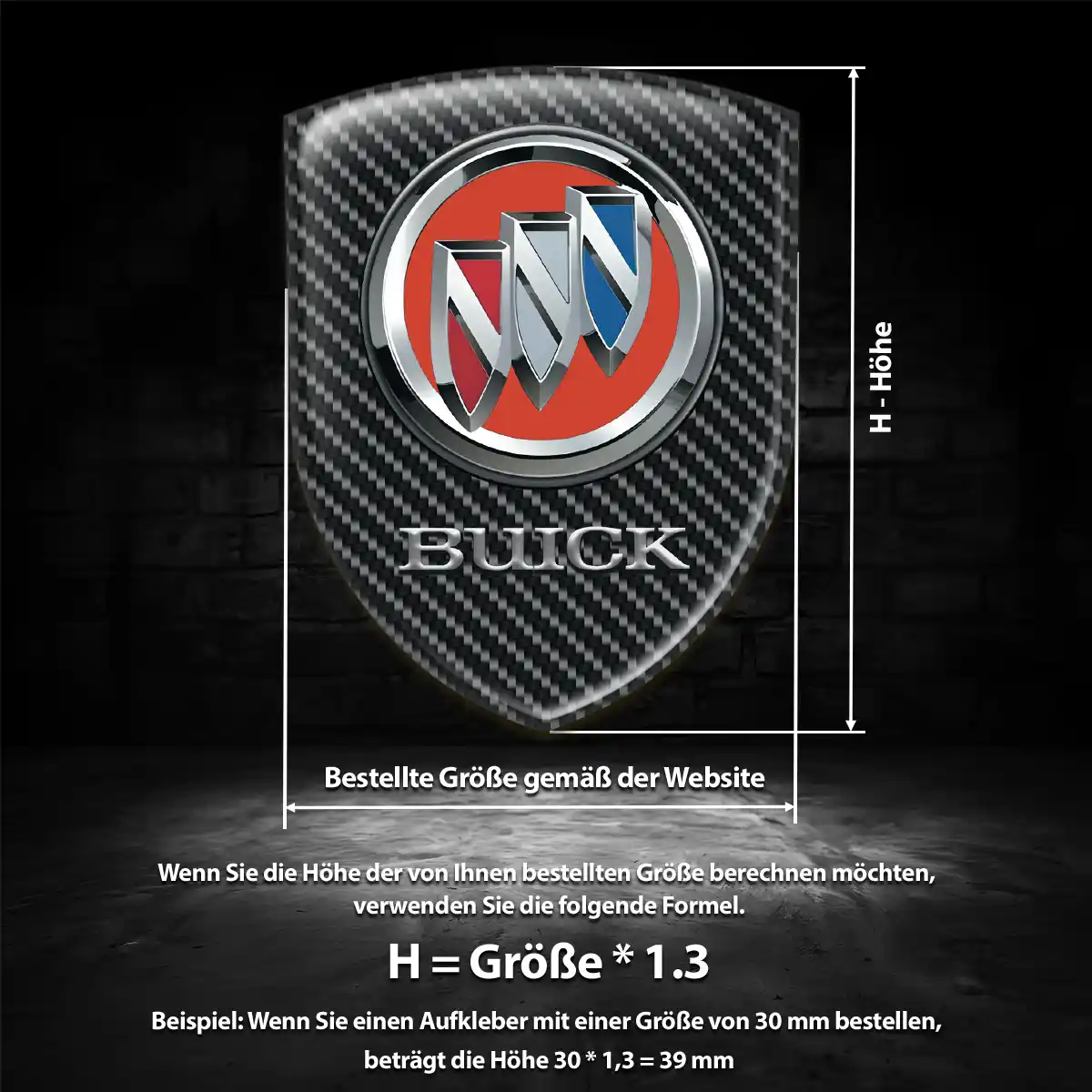 Buick Aufkleber Stilvolles Design