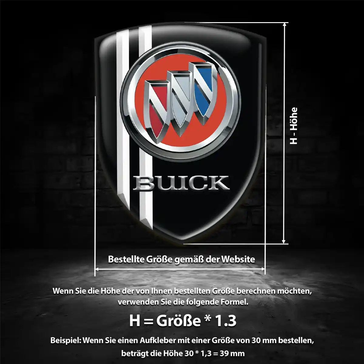 Buick Aufkleber Wappen Auto Exterieurdesign