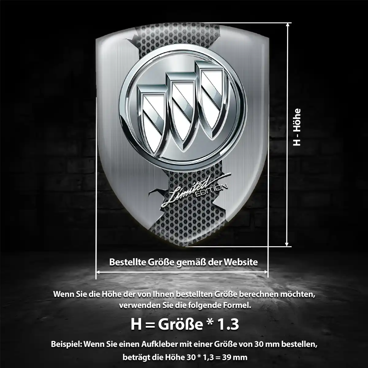 Buick Aufkleber Wappen Auto Hohe Qualität