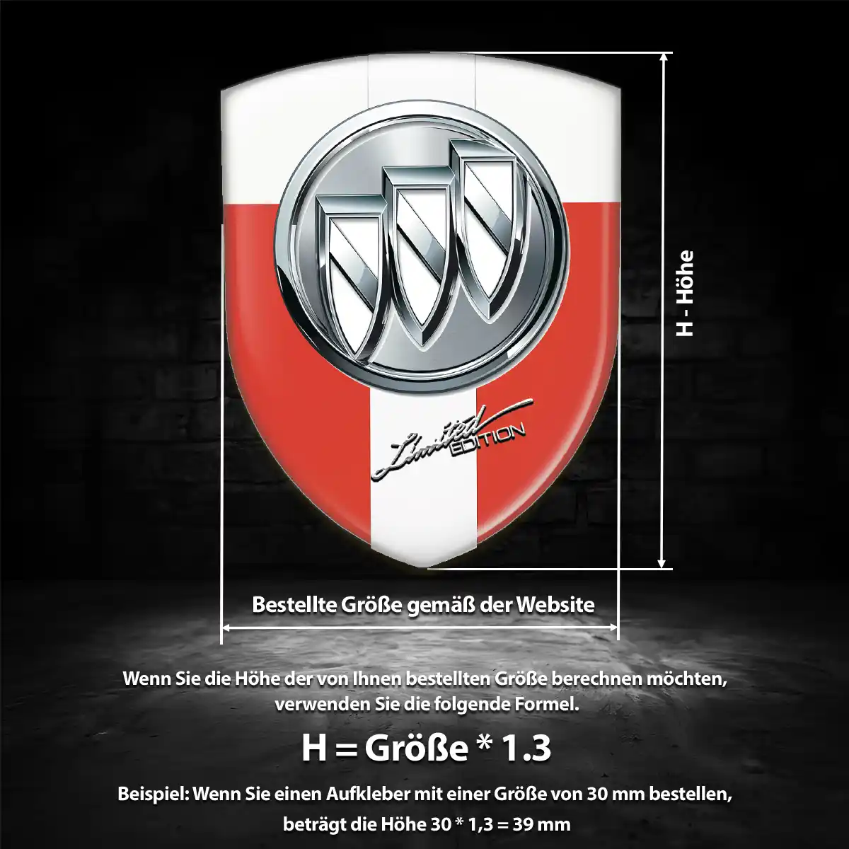 Buick Aufkleber Wappen Auto Interieurdesign
