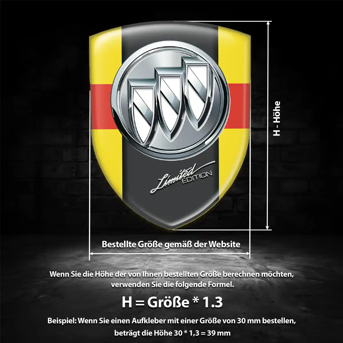 Buick Aufkleber Wappen Auto Luxus-Edition