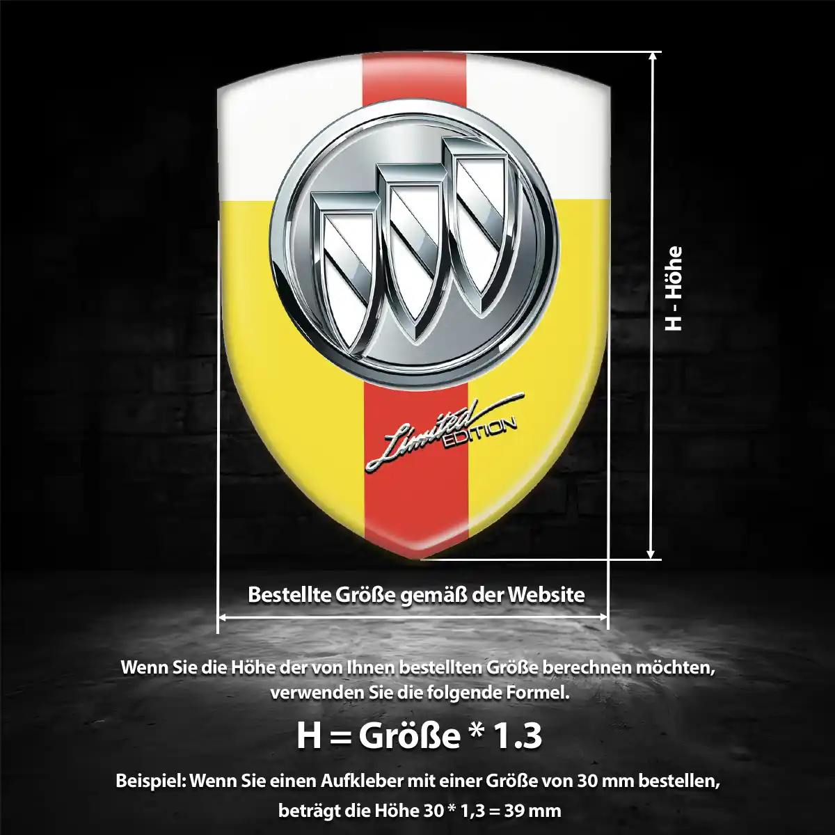 Buick Aufkleber Wappen Emblem Auto Elegantes Design