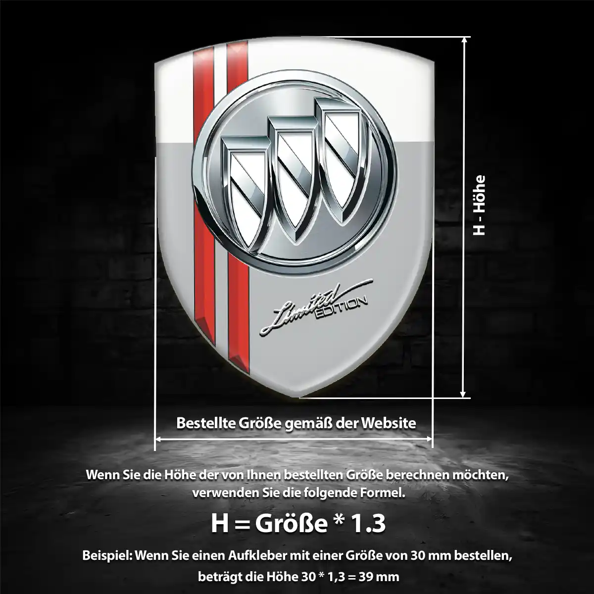 Buick Aufkleber Wappen Emblem Auto Exterieurdesign