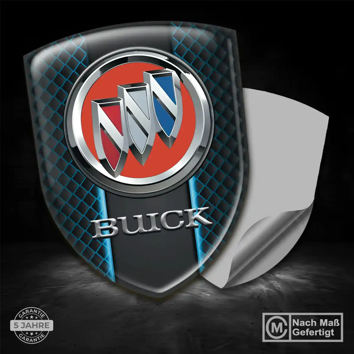 Buick Aufkleber Wappen Emblem Auto Hochwertiges Harz