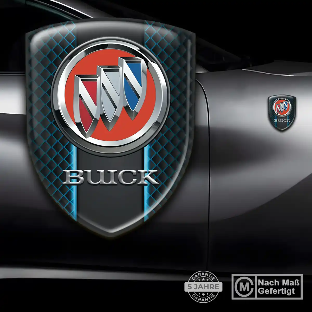 Buick Aufkleber Wappen Emblem Auto Hochwertiges Harz