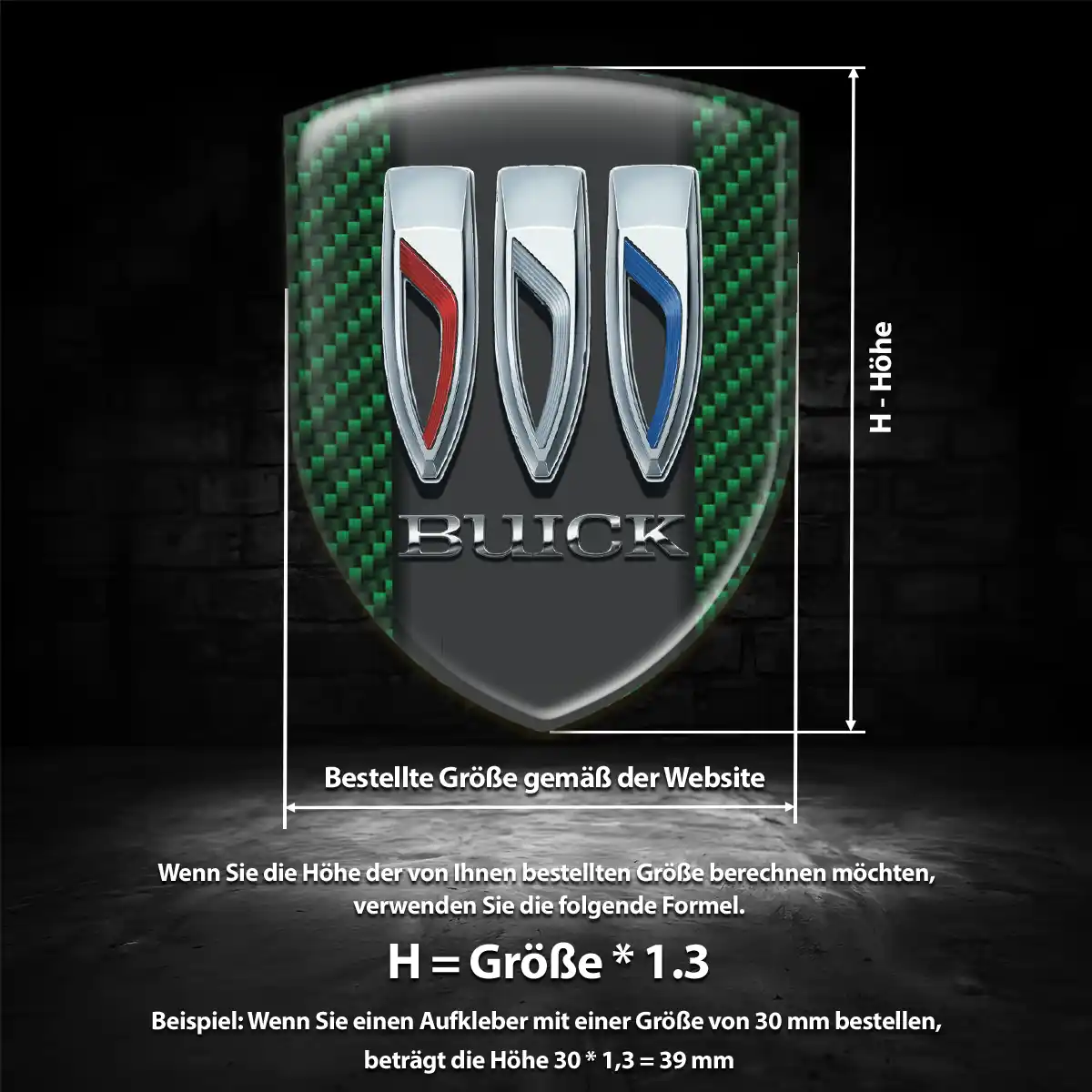 Buick Aufkleber Wappen Emblem Auto Hohe Qualität