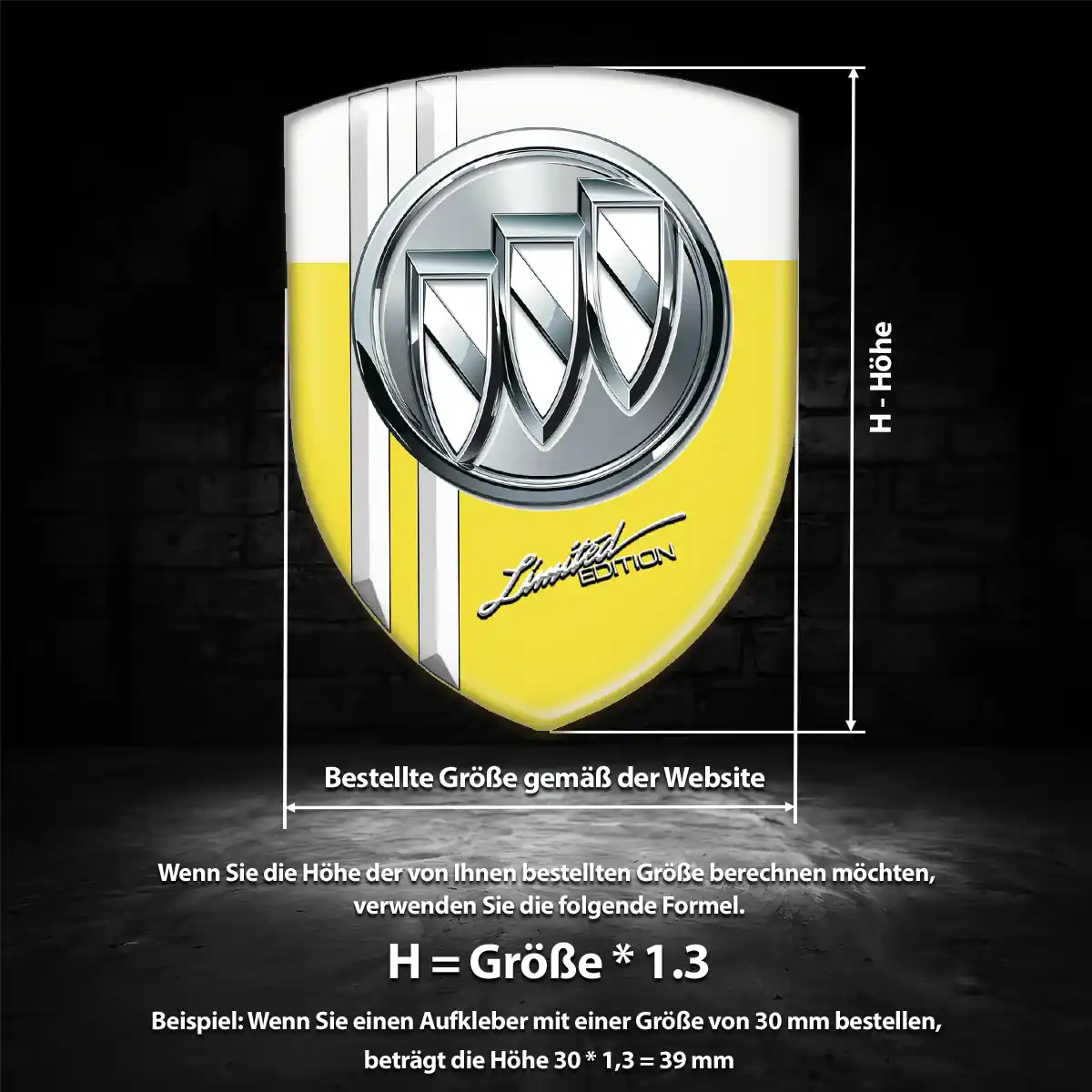 Buick Aufkleber Wappen Emblem Auto Luxus-Edition