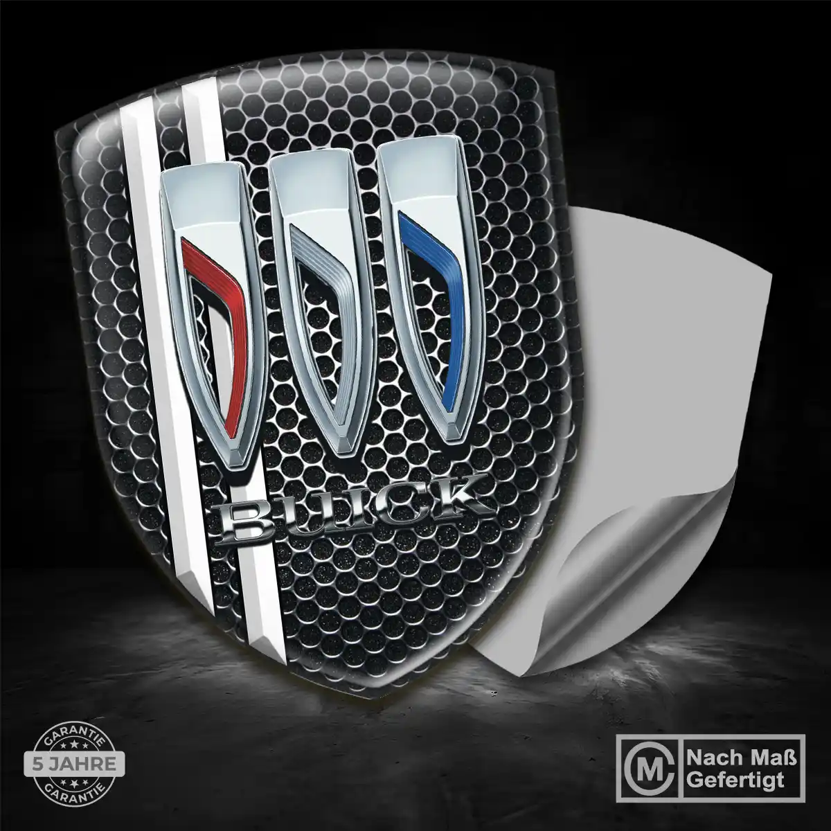 Buick Aufkleber Wappen Emblem Hochwertiges Harz