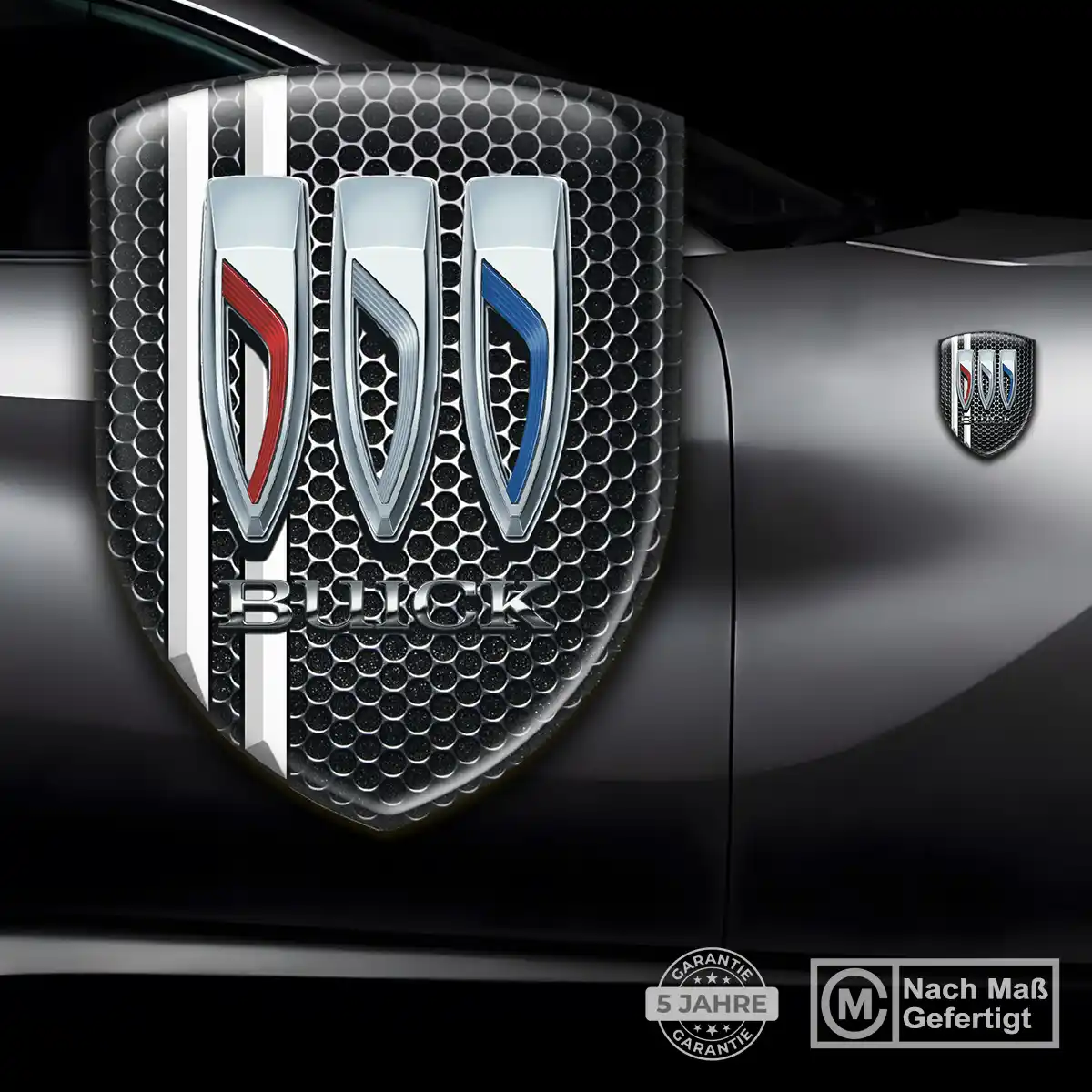 Buick Aufkleber Wappen Emblem Hochwertiges Harz