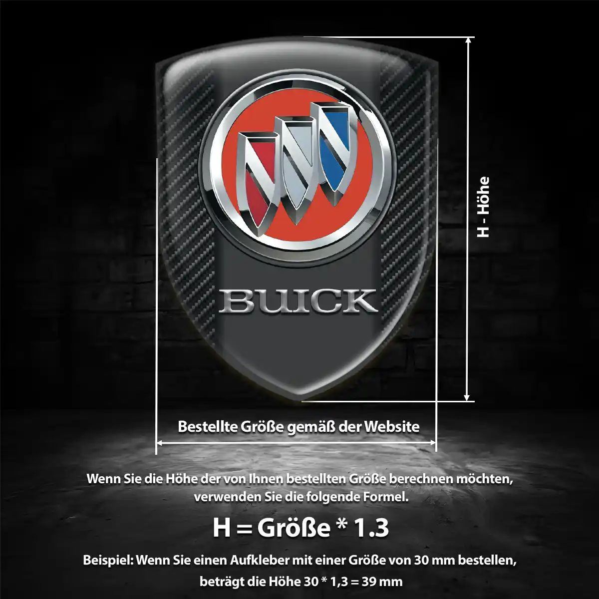 Buick Aufkleber Wappen Exterieurdesign