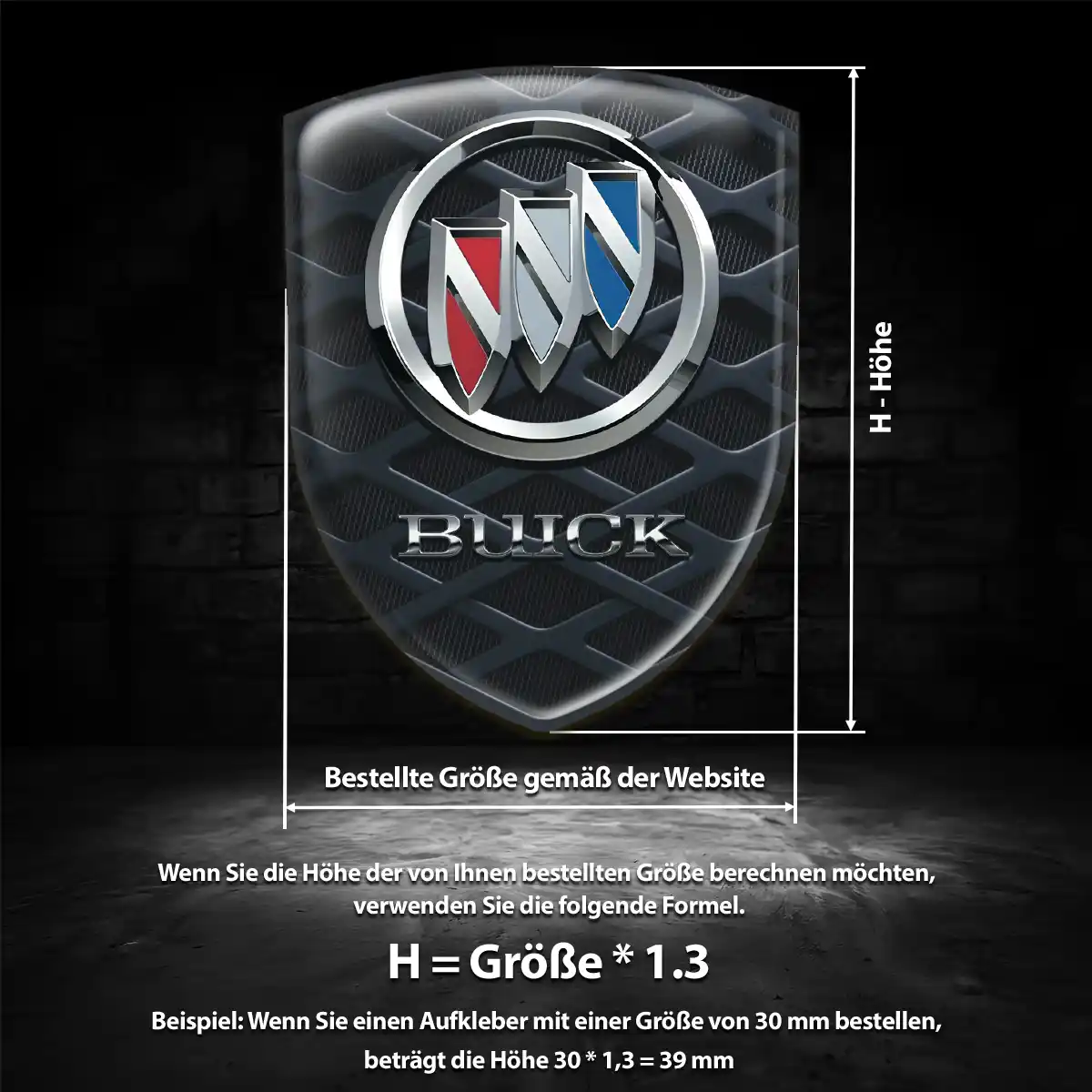 Buick Emblem Aufkleber Auto Elegantes Design