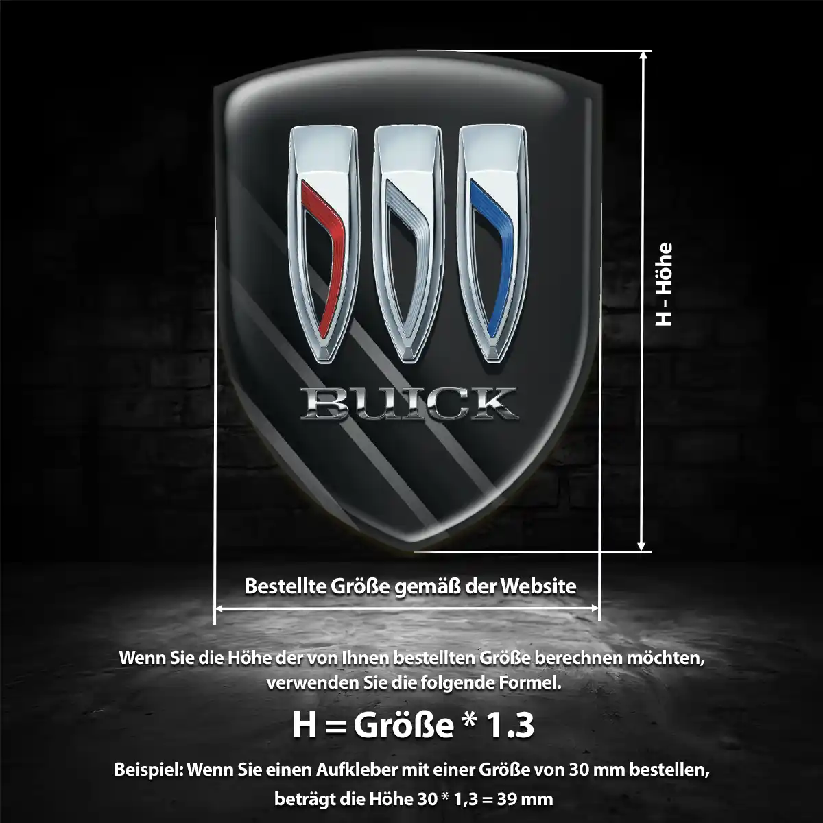 Buick Emblem Aufkleber Auto Exterieurdesign