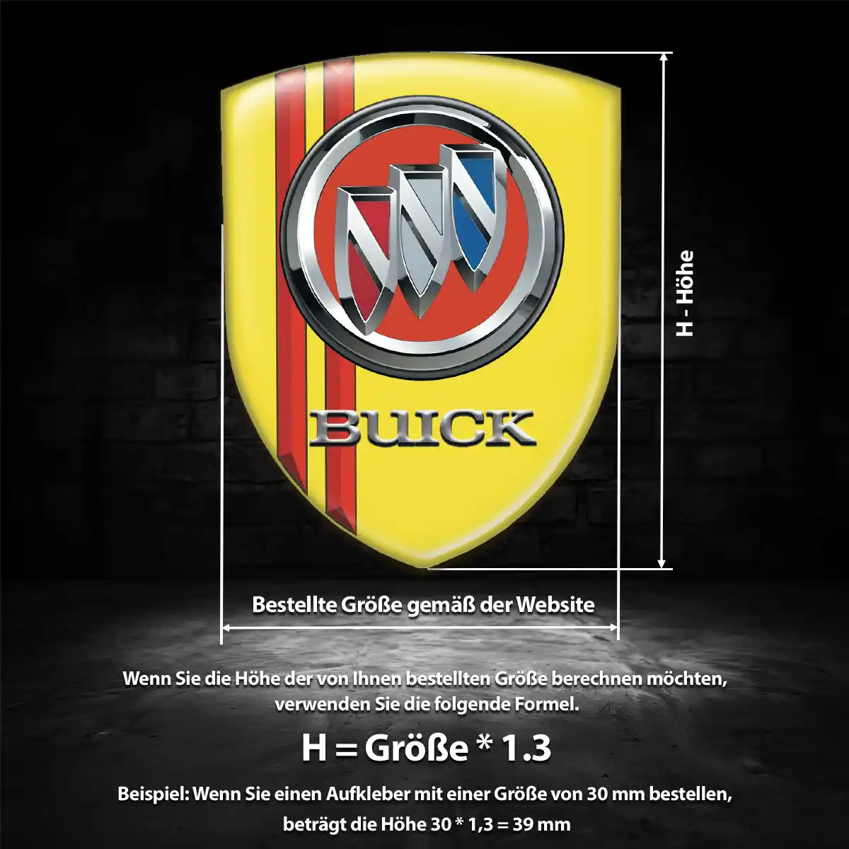 Buick Emblem Aufkleber Auto Hohe Qualität