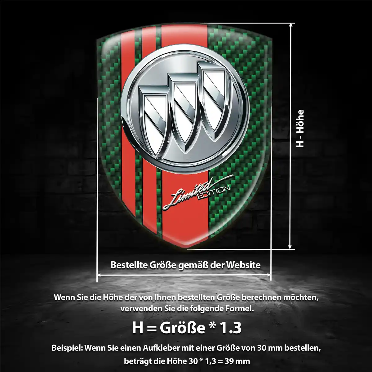 Buick Emblem Aufkleber Auto Interieurdesign