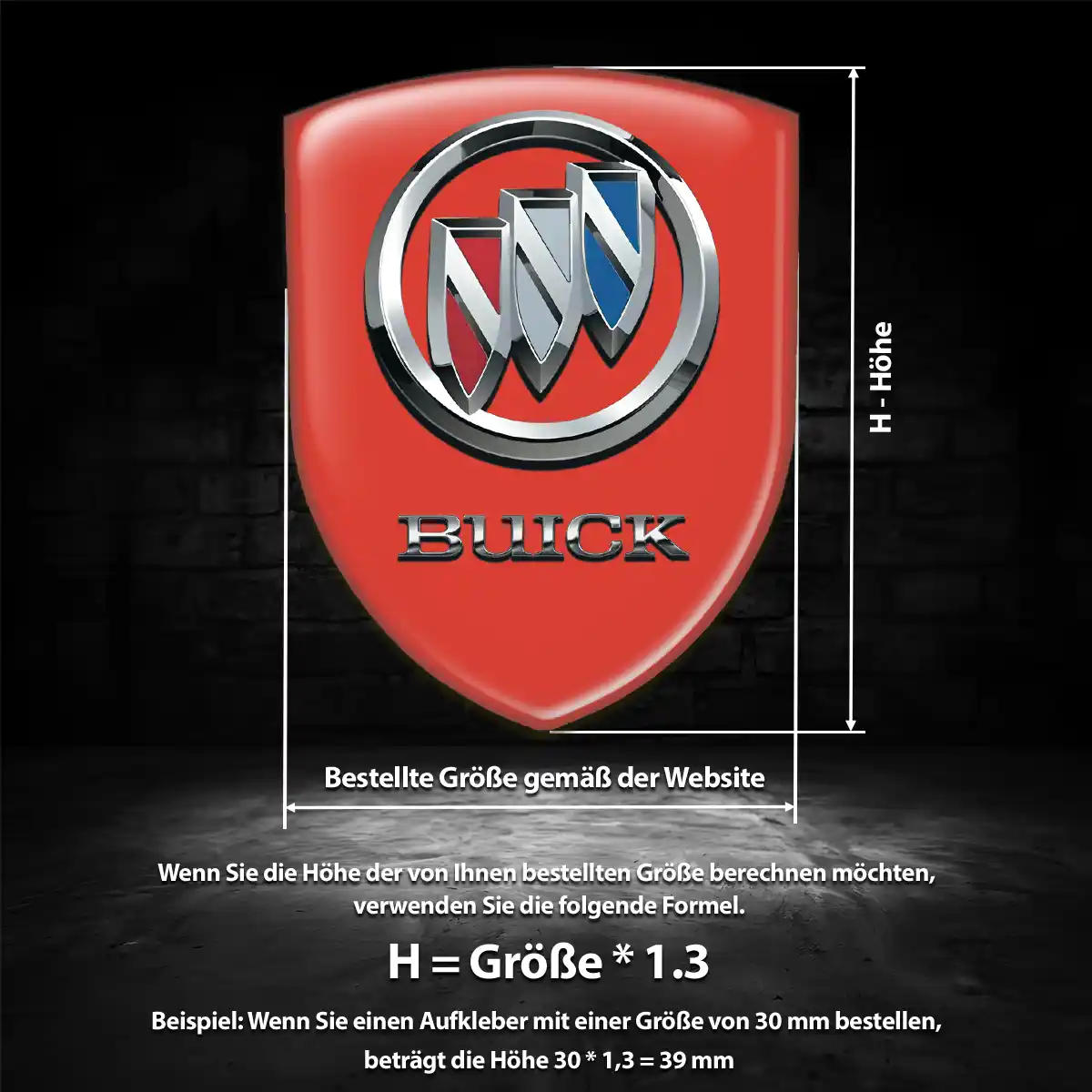Buick Emblem Aufkleber Auto Luxus-Edition