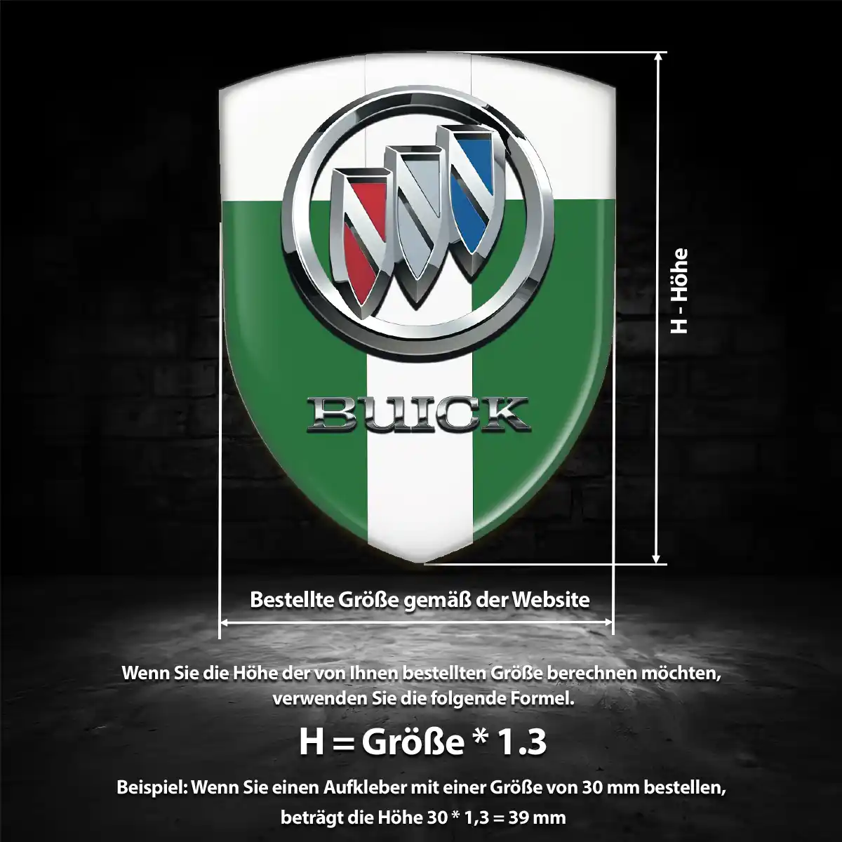 Buick Emblem Aufkleber Auto Premium-Edition