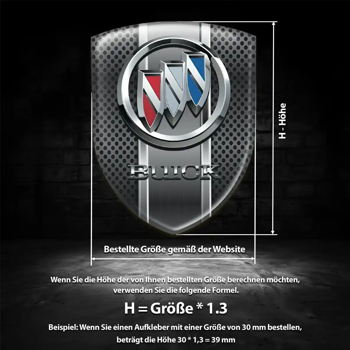 Buick Emblem Aufkleber Auto Tuningfahrzeug