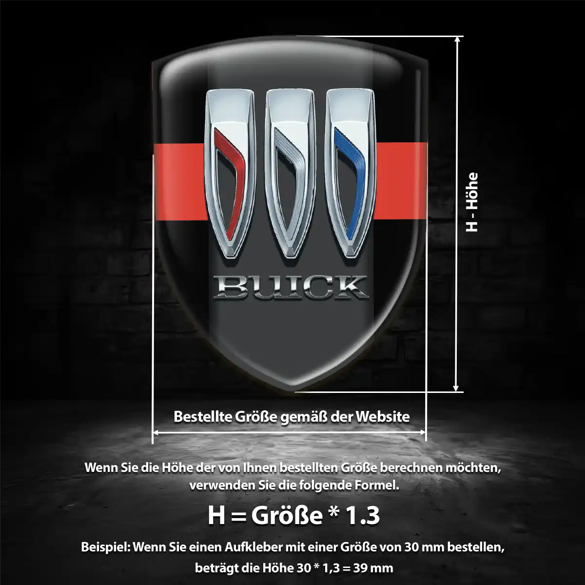 Buick Emblem Aufkleber Exterieurdesign