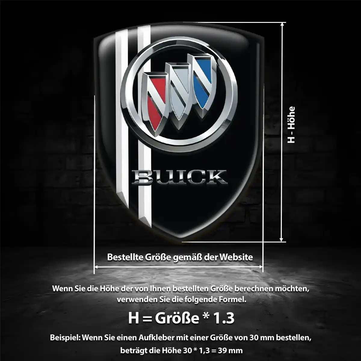 Buick Emblem Aufkleber Hohe Qualität