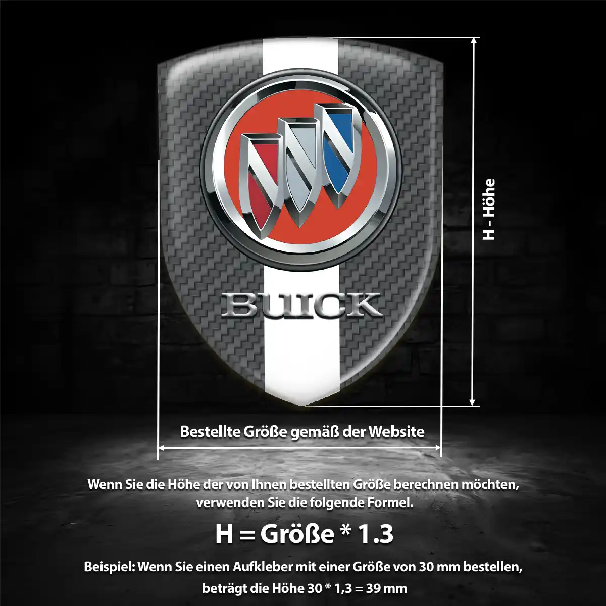 Buick Emblem Aufkleber Limitierte Auflage